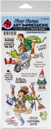 Art Impressions Work & Play Clear Stamps - Gotta Garden