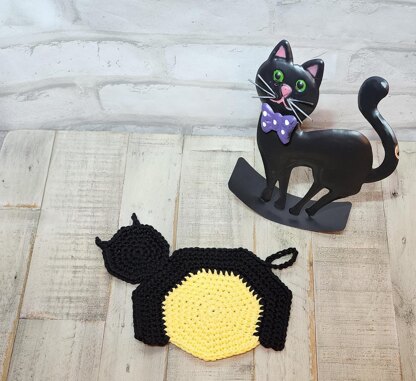 Black Cat Potholder