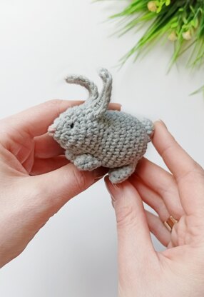 Little bunny toy keychain