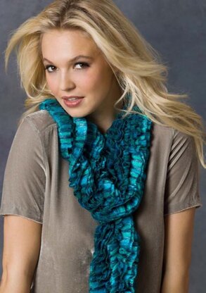 Lola's Scarf in Red Heart Boutique Ribbons - LW2884