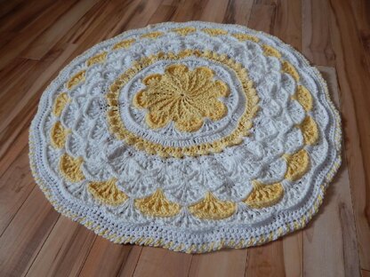 A Round The Flower Garden Afghan