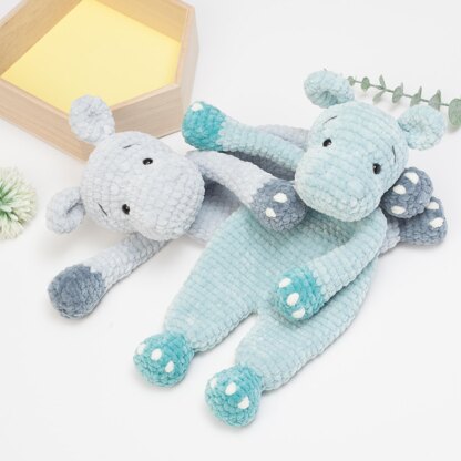 Hippo snuggler crochet pattern