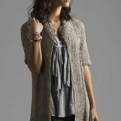 Silver Dollar Duster Vest in Tahki Yarns Ripple