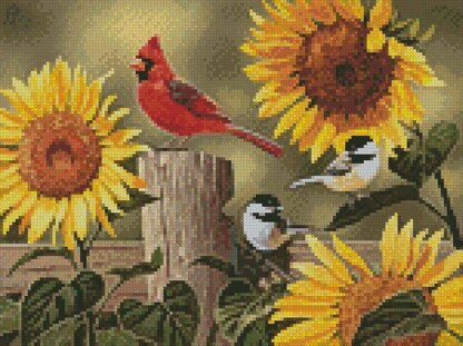 Mini Sunflowers and Songbirds - #14452-ARTL