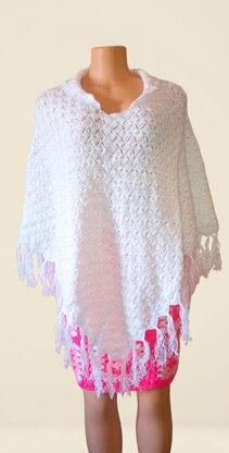 Cluster C2C Poncho crochet pattern