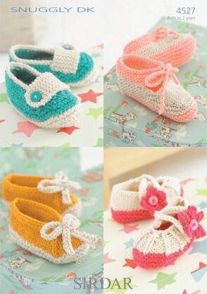 Babies Shoes in Sirdar Snuggly DK - 4527 - Downloadable PDF