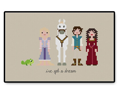 Tangled - PDF Cross Stitch Pattern