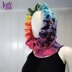 Rainbow Ruffle Cowl