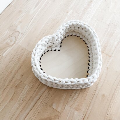 Happy Heart Basket Crochet Pattern