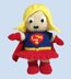 Superhero - supergirl and batwoman soft toys