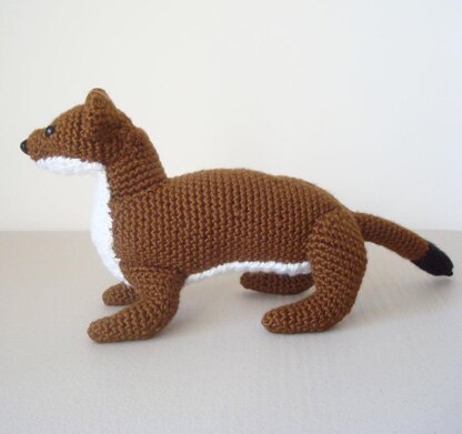 Ermine Stoat Short Tailed Weasel Crochet Amigurumi