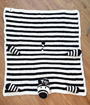 Noah's Zebra Cot Blanket