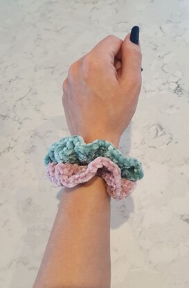 Velvet Scrunchies (Old Rose)