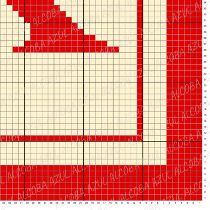 Initial Letter K Blanket C2C Crochet Pattern Alphabet Afghan Kids Room Decor Throw