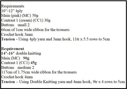 Dolls Outift Crochet Pattern #369