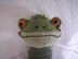 Knitting pattern for a cute frog toy, knitted plush frog, art frog doll