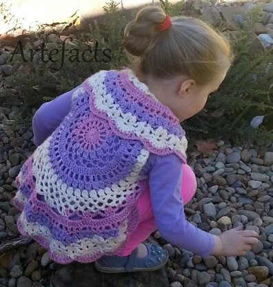 Lacy Mandala Vest For Girls