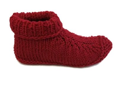 Knitted Booties Slippers Easy Pattern