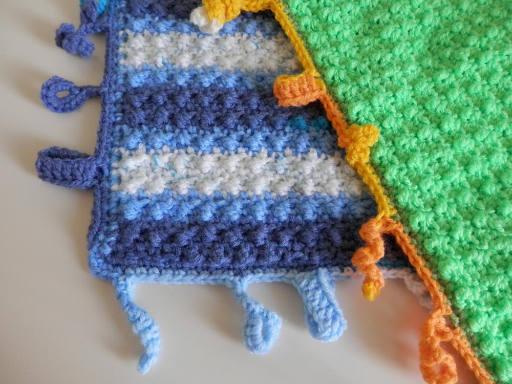 Twists and Turns Tag Blanket Crochet pattern by Ali Crafts Designs