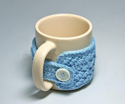 Mug Warmer - Wrap Around Cozy With Button Closure