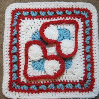 Heart to Heart Afghan Block