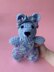Crochet Blue Bear with Dungarees