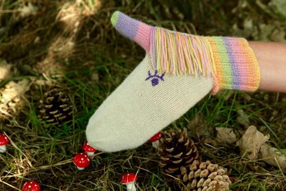 Zooey Unicorn Mittens light