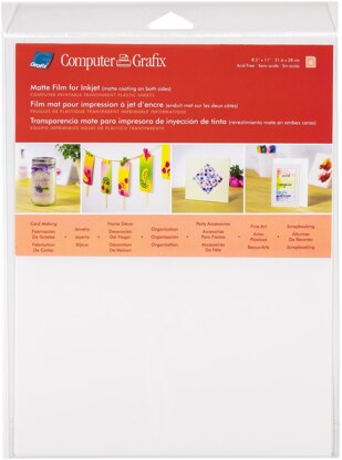 Grafix Ink Jet Film 8.5"X11" 6/Pkg - Matte