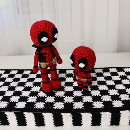 Deadpool Amigurumi Pattern – Big & Chibi Versions - Fanart | PDF Download