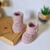 Button Baby Booties