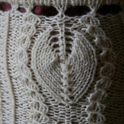 Candle Flame Stockings - knitting pattern