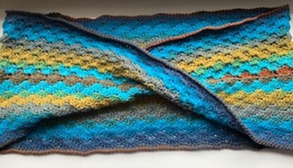 Peacock Mobius Scarf