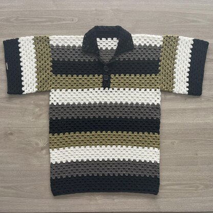 Granny Stitch Mens Polo Shirt