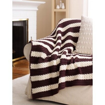 Herringbone Afghan in Bernat Super Value