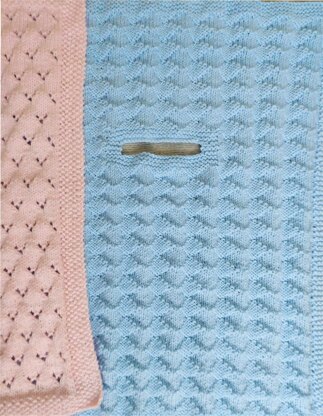 Car Seat or Pram Blankets with Buckle Hole BB042