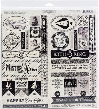 Authentique Paper Authentique Collection Kit 12"X12" - Timeless