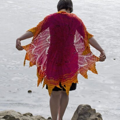 Solar Flare Circular Shawl