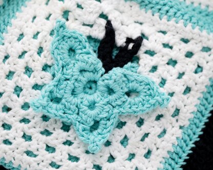 Granny Square Crochet Pattern Butterfly