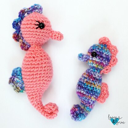 Mommy and Me Seahorse Amigurumi