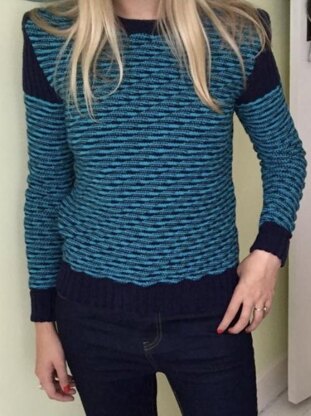 Diagonal Rib Sweater