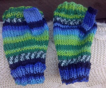 Stripy Knitcol Mitts