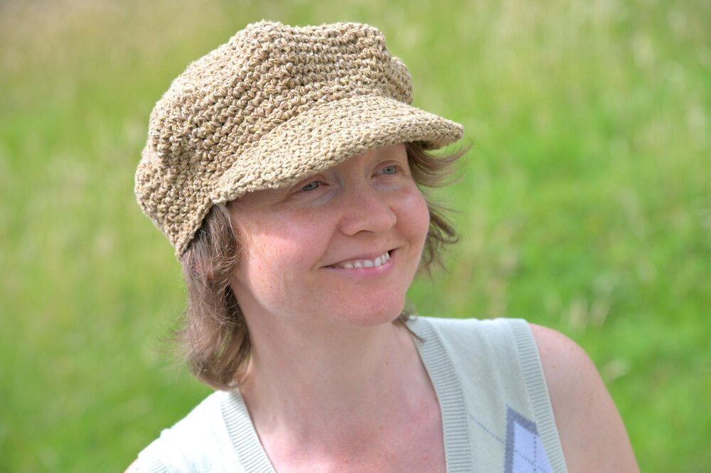 Baker boy cap with peak Crochet pattern by Becky Skuse LoveCrafts