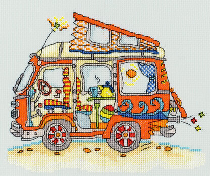 Bothy Threads Sew Dinky VW Van Cross Stitch Kit - 15cm x 20cm