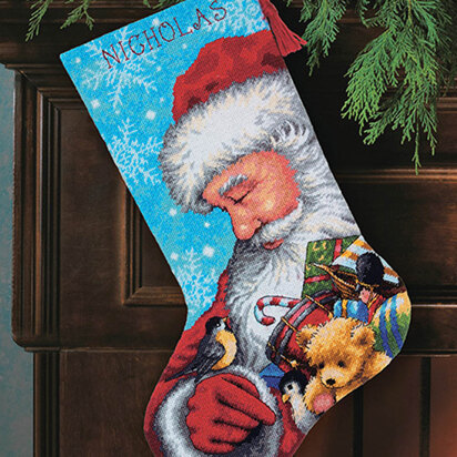 Dimensions Santa and Toys Stocking Tapestry Kit - 33 x 51 cm