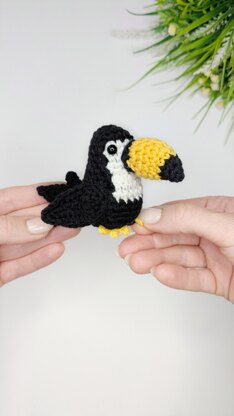 Toucan Crochet Pattern, Easy Crochet Amigurumi Bird Pattern