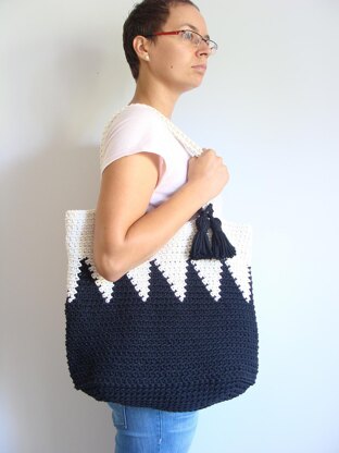 Large Geometric Tote