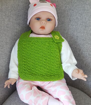 Leigh - 8ply textured bib and cloth set