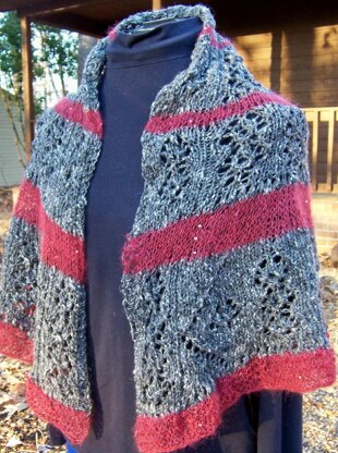 Winter Skies - shawl AND poncho