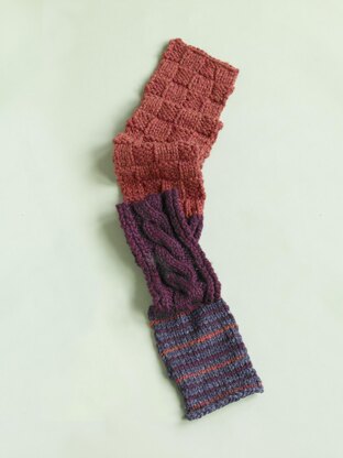 Pattern Sampler Scarf in Lion Brand Wool-Ease Thick & Quick - 90065AD