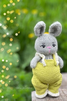 Knitting Pattern Little Bunny toy